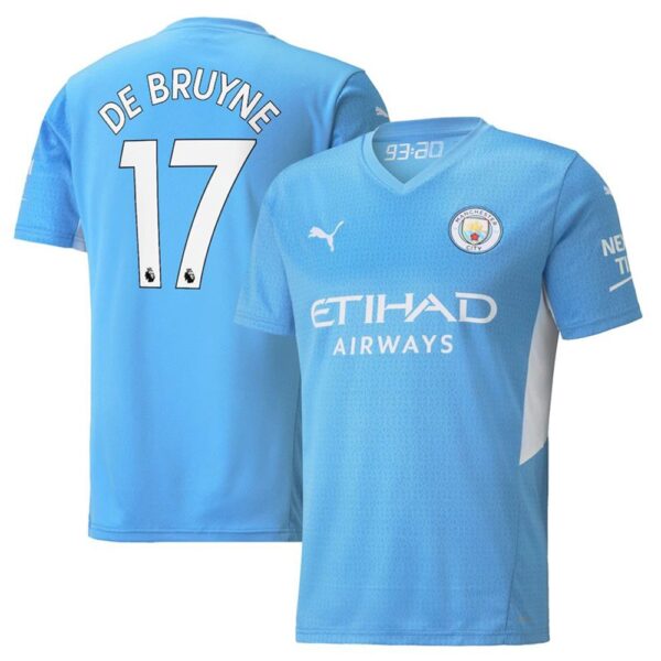 MAILLOT MANCHESTER CITY DOMICILE DE BRUYNE 2021-2022