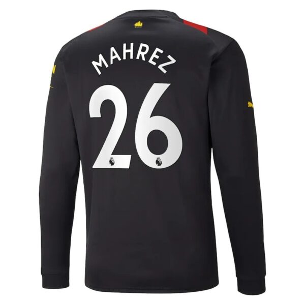 MAILLOT MANCHESTER CITY EXTERIEUR MAHREZ MANCHES LONGUES 2022-2023