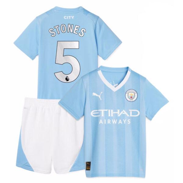 PACK JUNIOR MANCHESTER CITY DOMICILE STONES 2023-2024