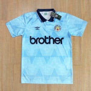 MAILLOT RETRO MANCHESTER CITY DOMICILE 1989-1991