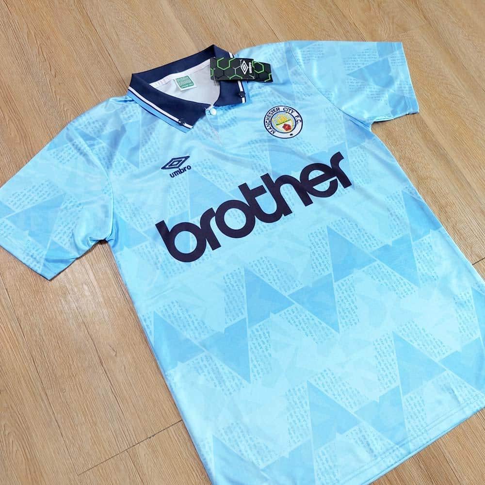 MAILLOT RETRO MANCHESTER CITY DOMICILE 1989-1991