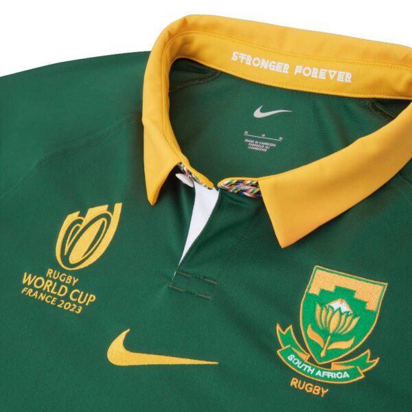 Maillot South Africa Springboks Domicile Coupe Du Monde Rugby 2023