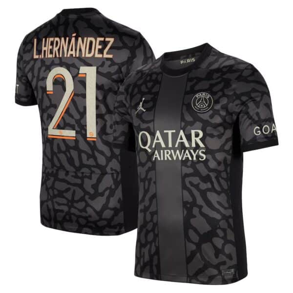 MAILLOT PSG THIRD LUCAS HERNANDEZ 2023-2024