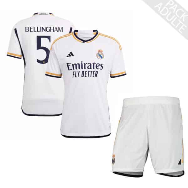 PACK REAL MADRID DOMICILE BELLINGHAM 2023-2024