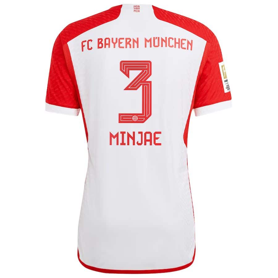 MAILLOT BAYERN MUNICH DOMICILE MINJAE VERSION AUTHENTIC 2023-2024