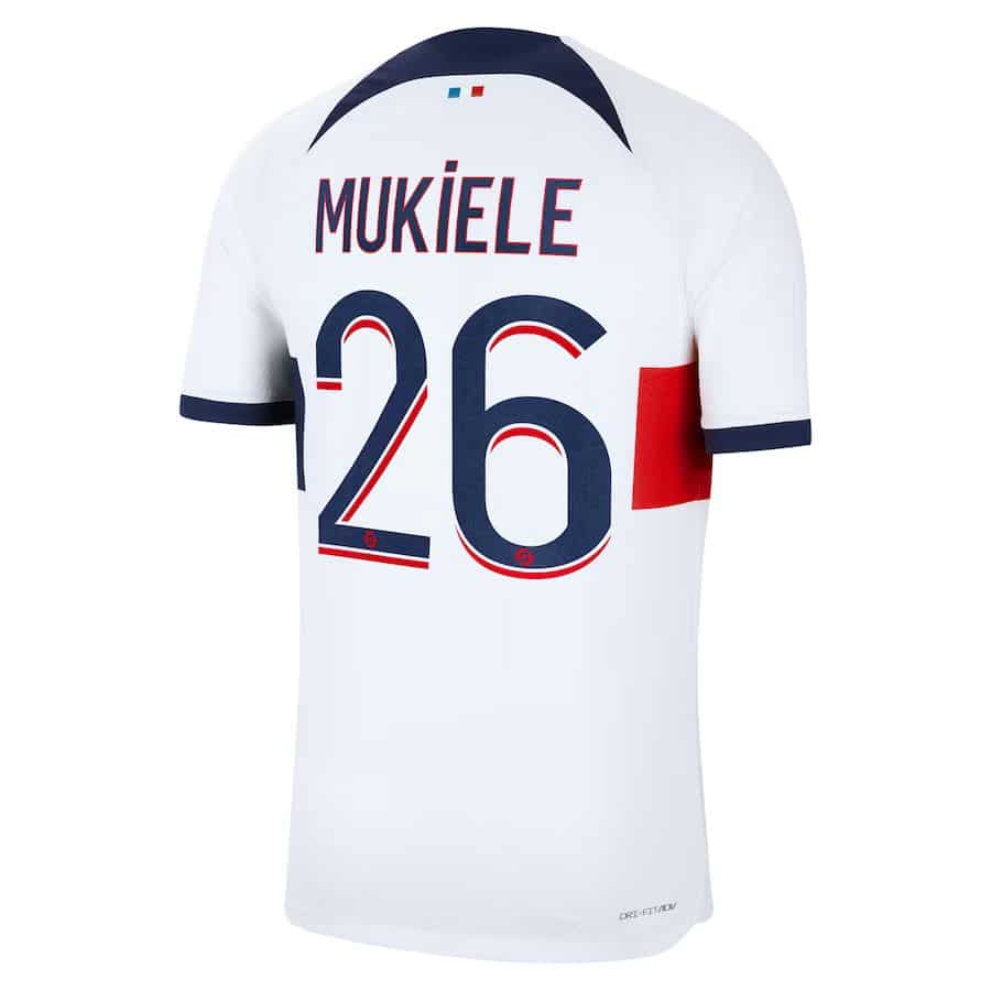 MAILLOT PSG EXTERIEUR MUKIELE VERSION VAPOR MATCH 2023-2024