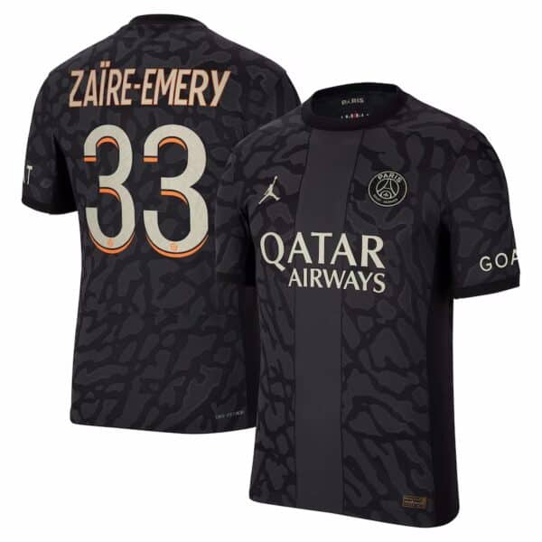 MAILLOT PSG THIRD ZAIRE-EMERY VERSION VAPOR MATCH 2023-2024