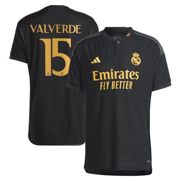 MAILLOT REAL MADRID THIRD ARDA GULER VERSION AUTHENTIC 2023-2024