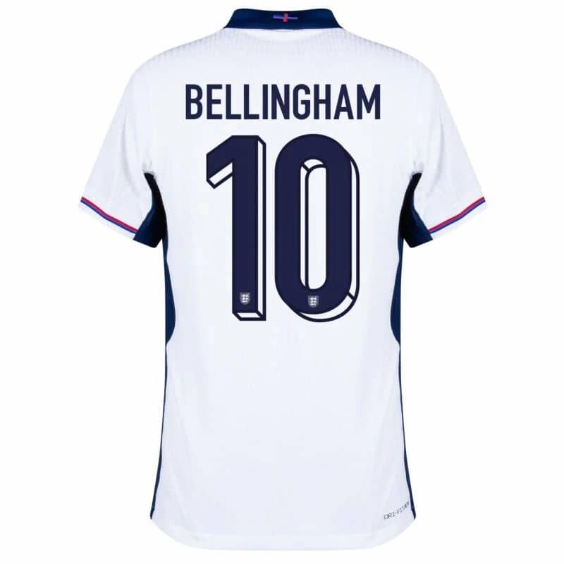 MAILLOT ANGLETERRE DOMICILE BELLINGHAM DRI-FIT ADV VAPOR MATCH SAISON 2024-2025