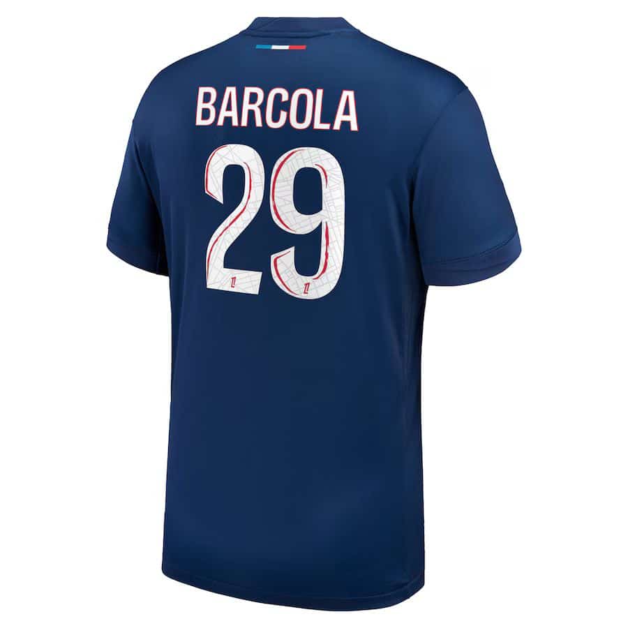 MAILLOT PSG DOMICILE BARCOLA SAISON 2024-2025