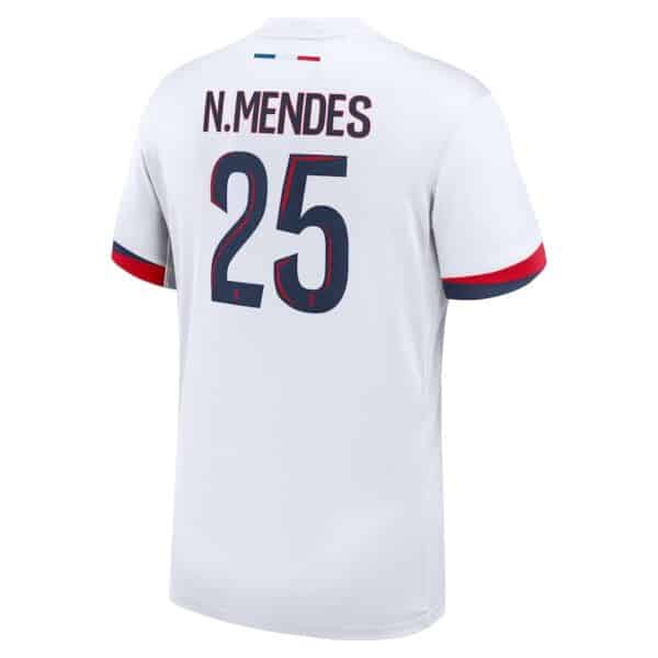 MAILLOT PSG EXTERIEUR NUNO MENDES SAISON 2024-2025